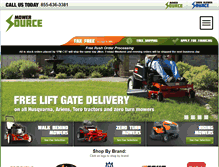 Tablet Screenshot of mowersource.com
